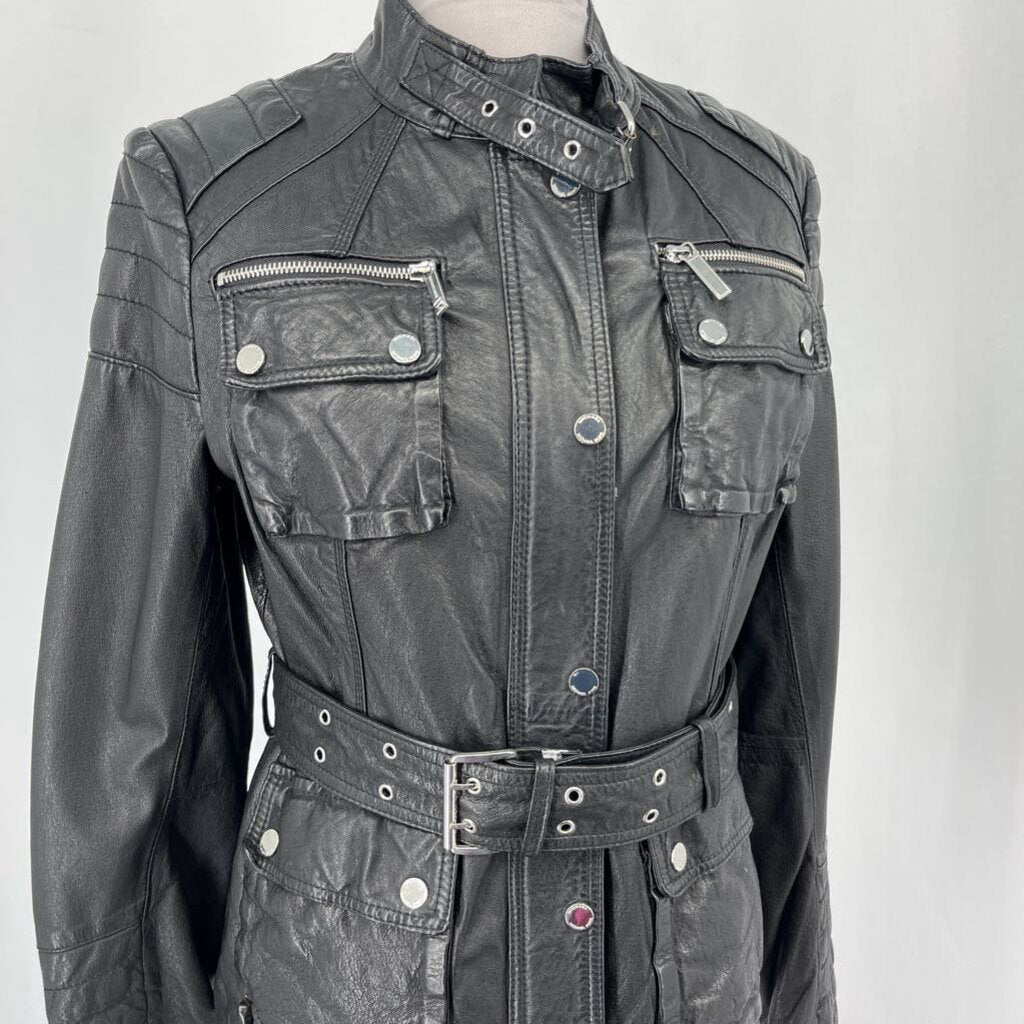 MK Leather Utility Jacket