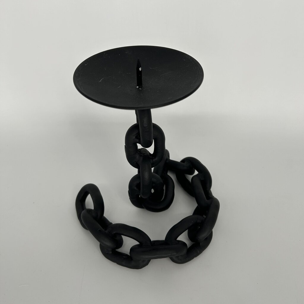 Metal Chain Candle Holder
