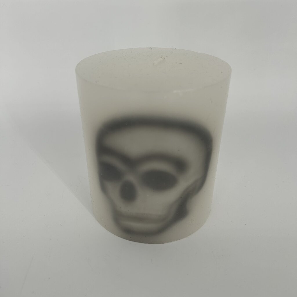 Skull Pillar Candle