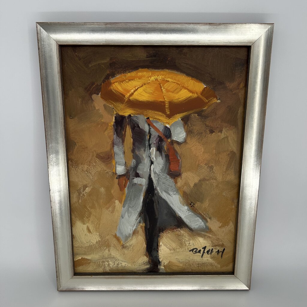 Man w/ Umbrella Painting