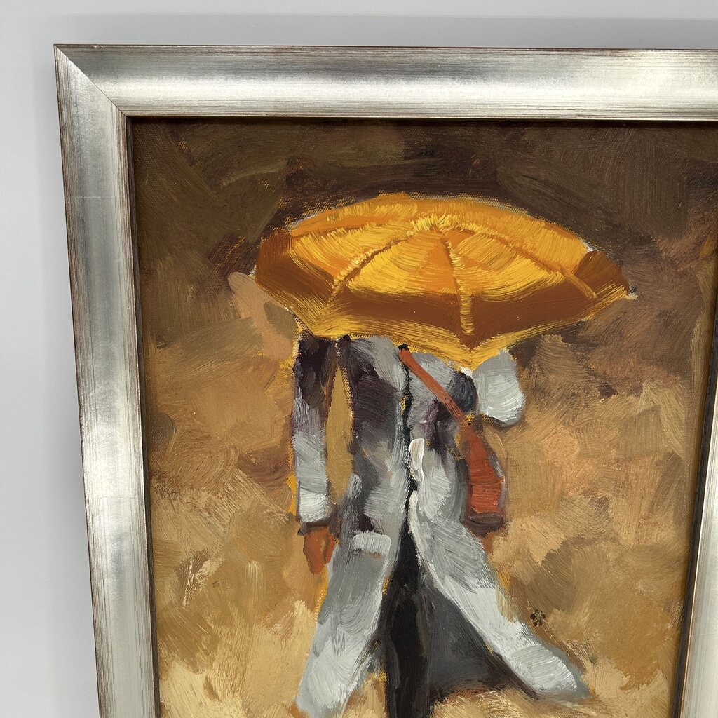Man w/ Umbrella Painting