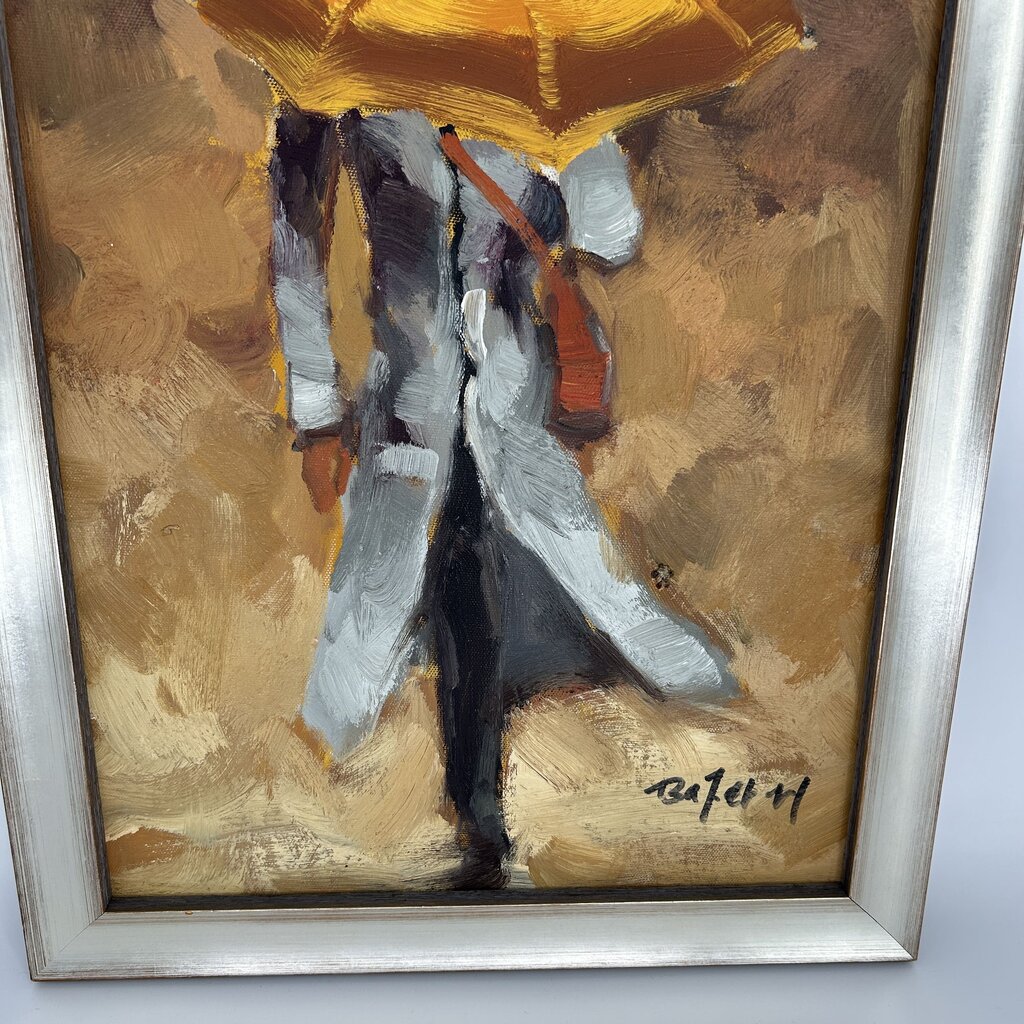 Man w/ Umbrella Painting