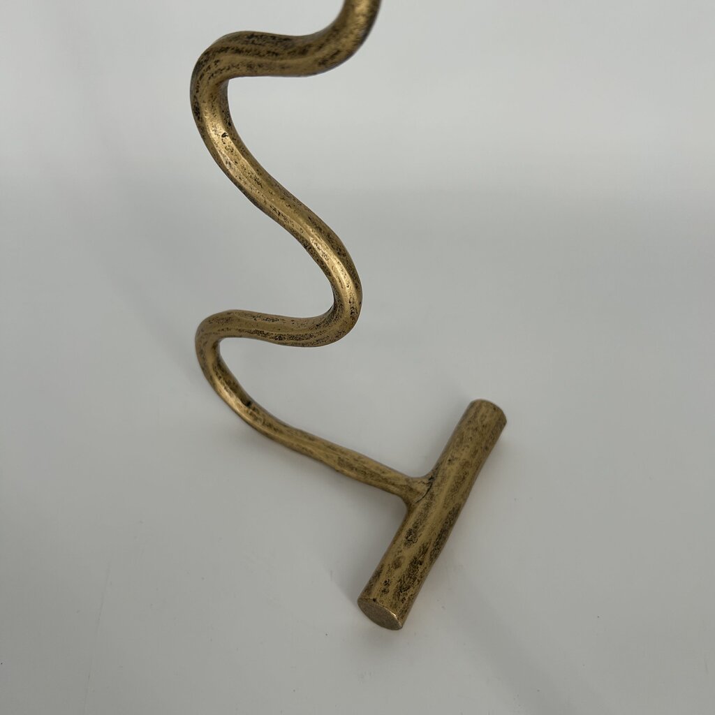 Curved Metal Candle Stick Holder