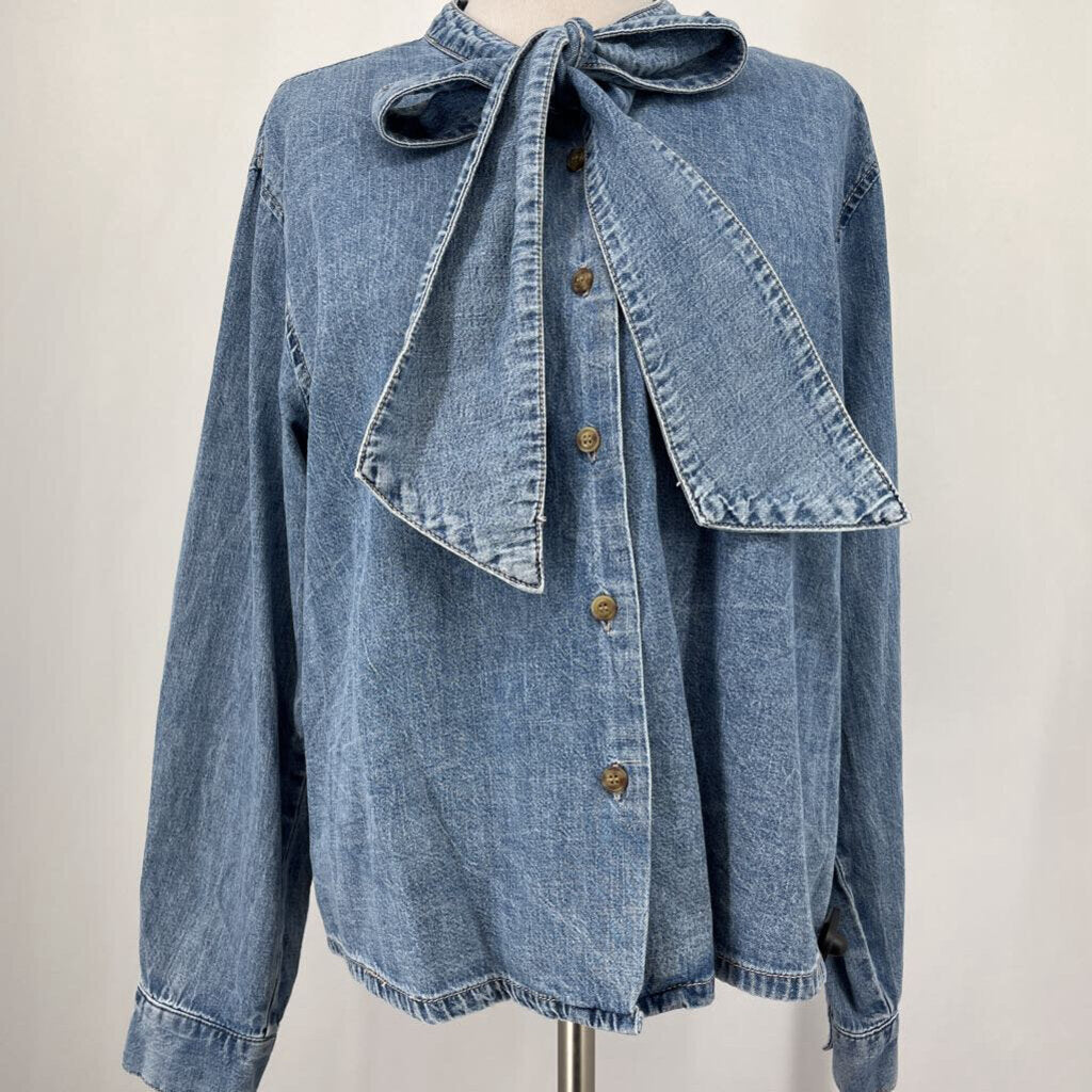 OAT L/s Bow Collar Shirt