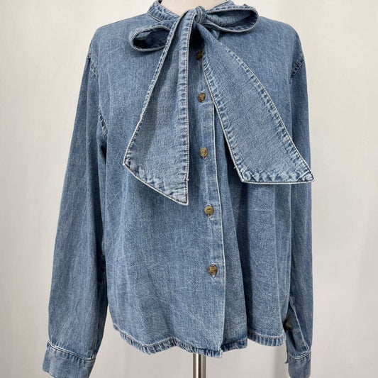 OAT L/s Bow Collar Shirt