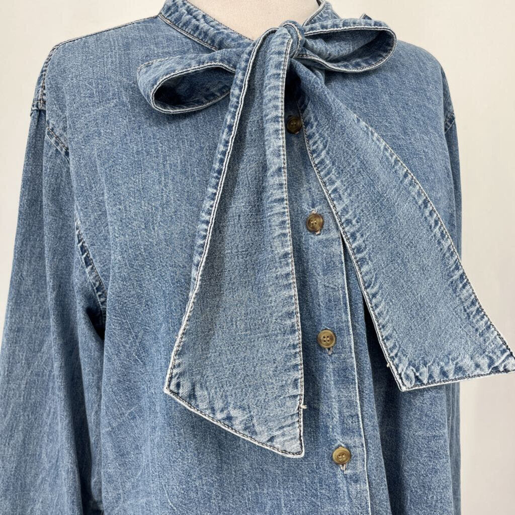 OAT L/s Bow Collar Shirt