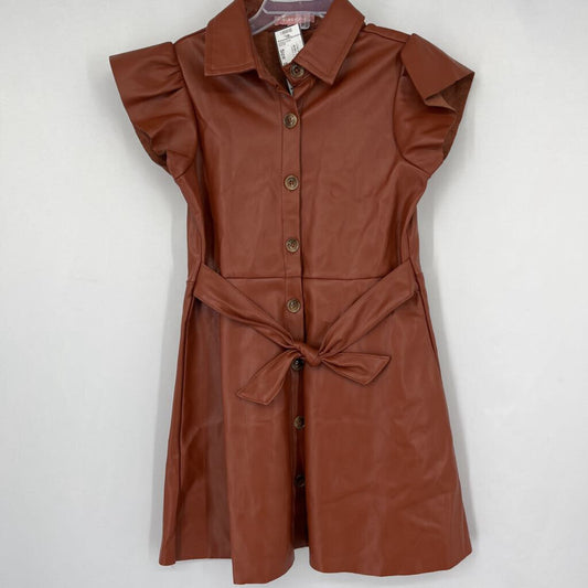 BCBG S/s Faux Leather Dress