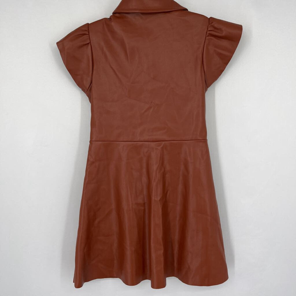 BCBG S/s Faux Leather Dress