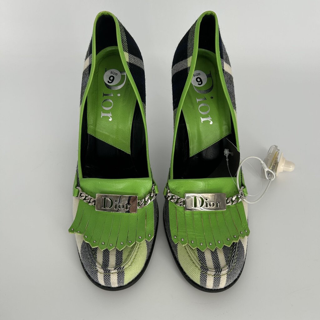Dior Plaid Heels