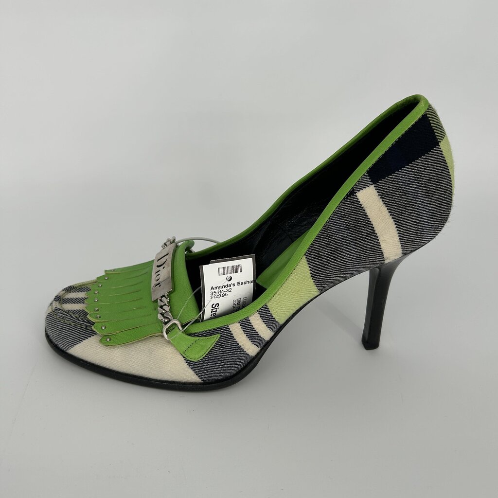 Dior Plaid Heels