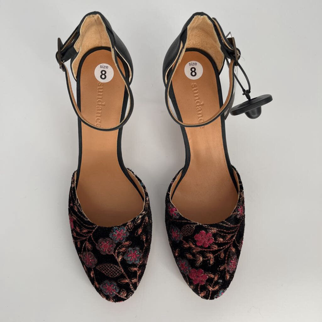 Sundance Embroidered Heels