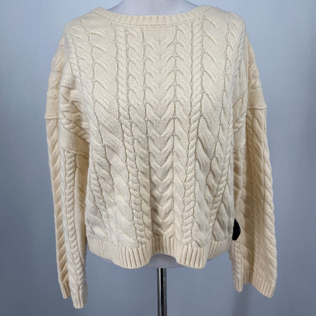 J Crew L/s Back Bow Sweater