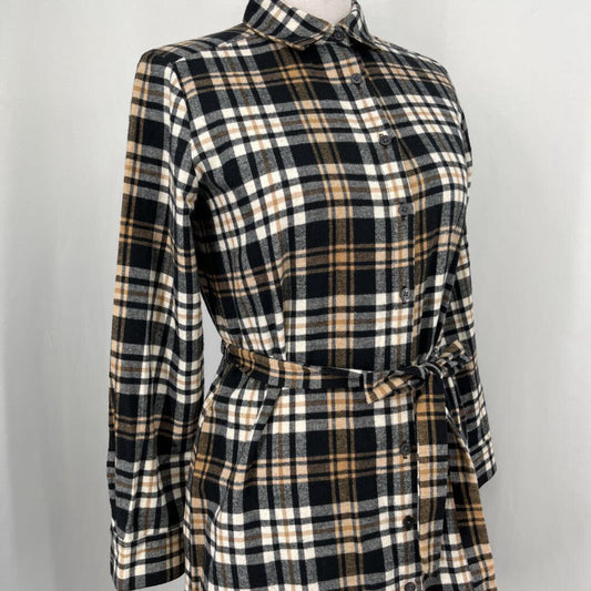 Loft L/s Plaid Flannel Dress