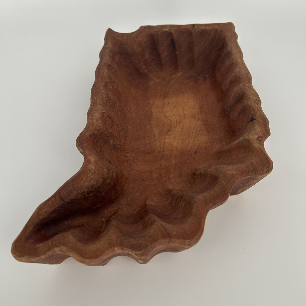 Indiana Wood Carved Bowl