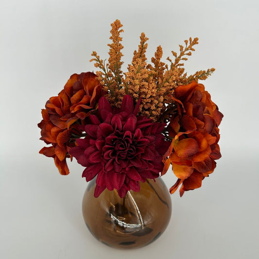 Floral Bouquet in Glass Vase