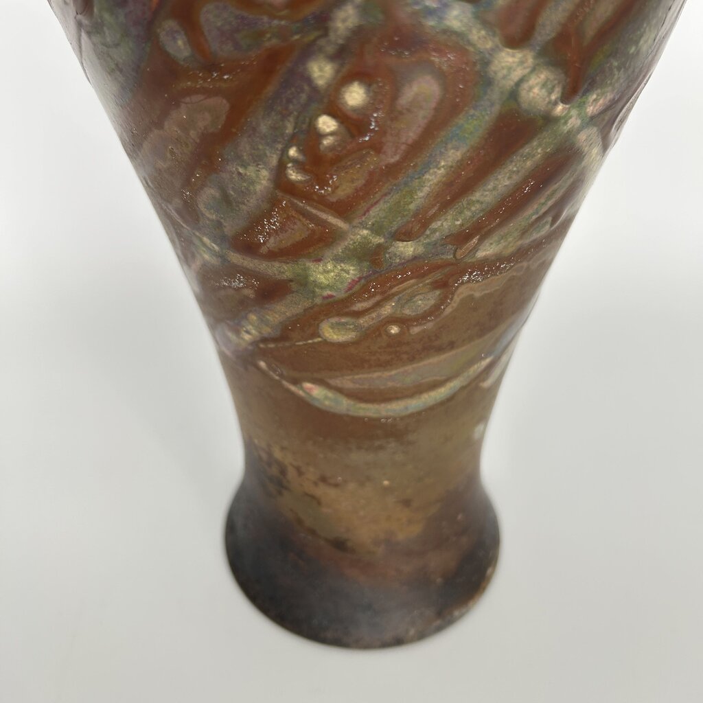 Iridescent Drip Glaze Vase