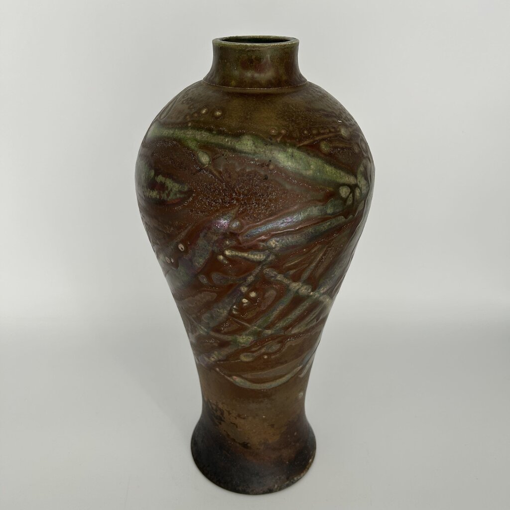 Iridescent Drip Glaze Vase