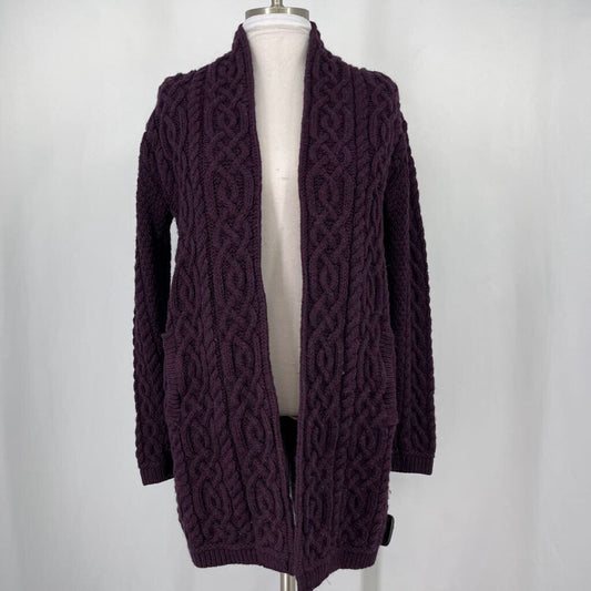 Aran L/s Open Cardigan