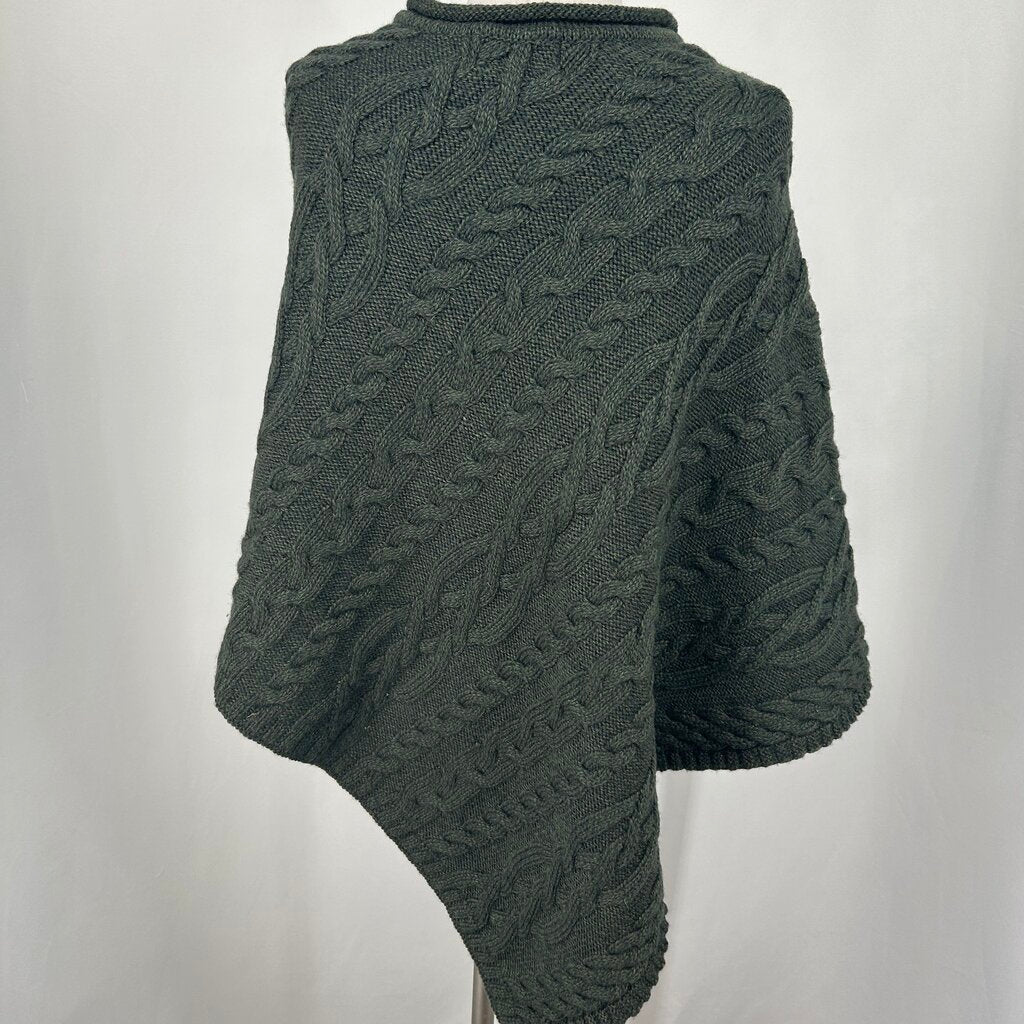 Aran Cable Knit Poncho