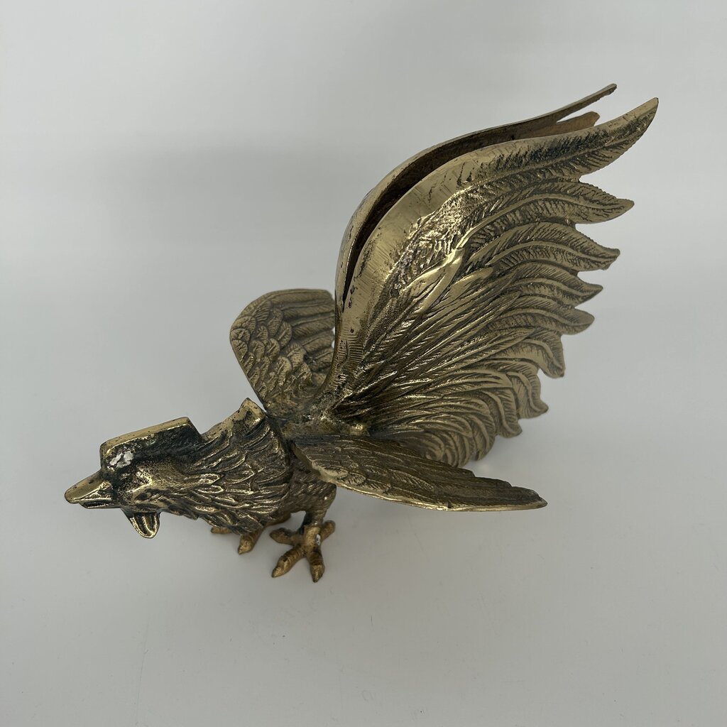 MCM Brass Chicken Figure