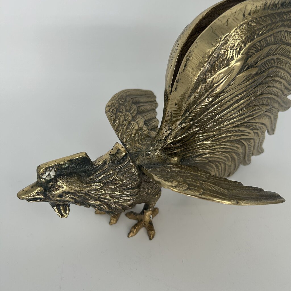 MCM Brass Chicken Figure