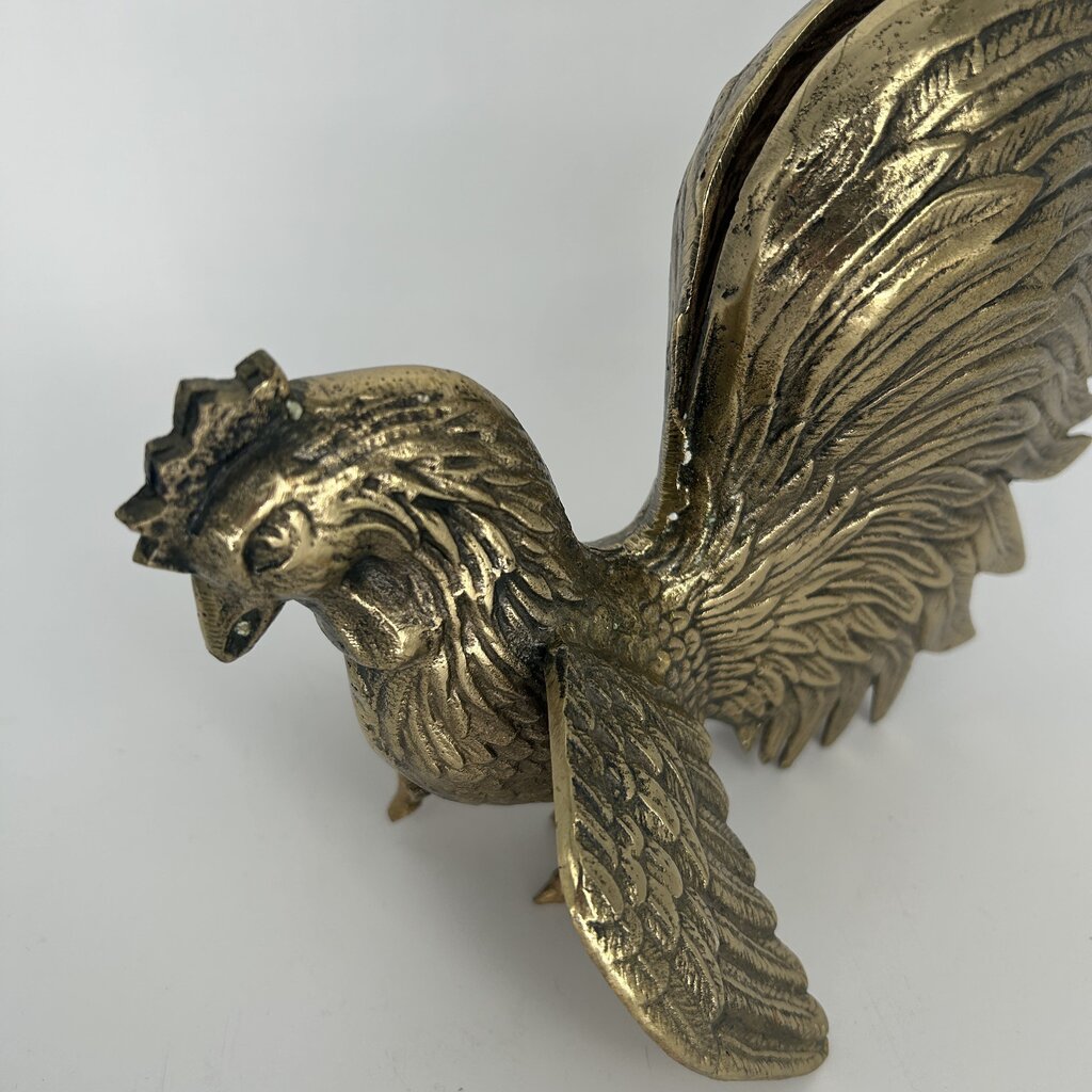 MCM Brass Chicken Figure