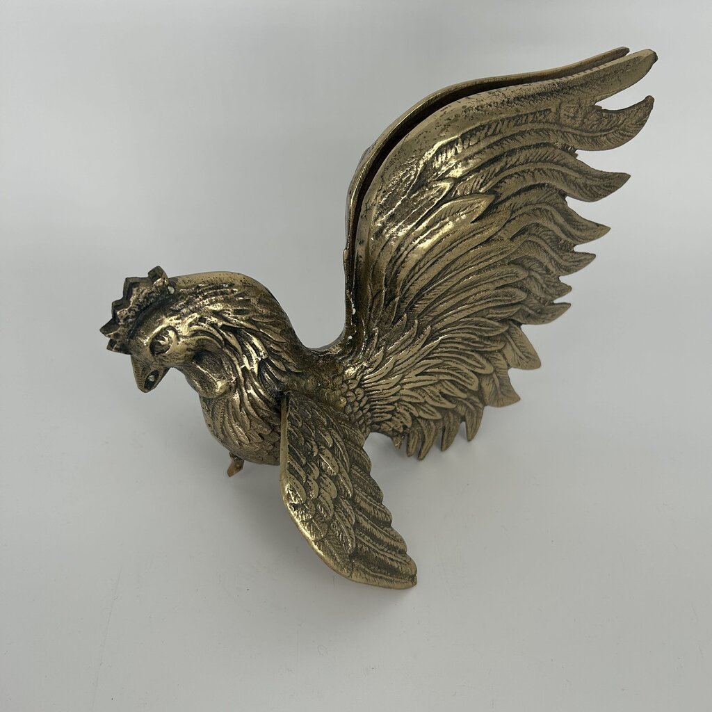 MCM Brass Chicken Figure