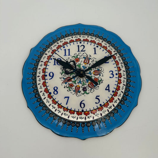 Turkish Ceramic Plate Clock