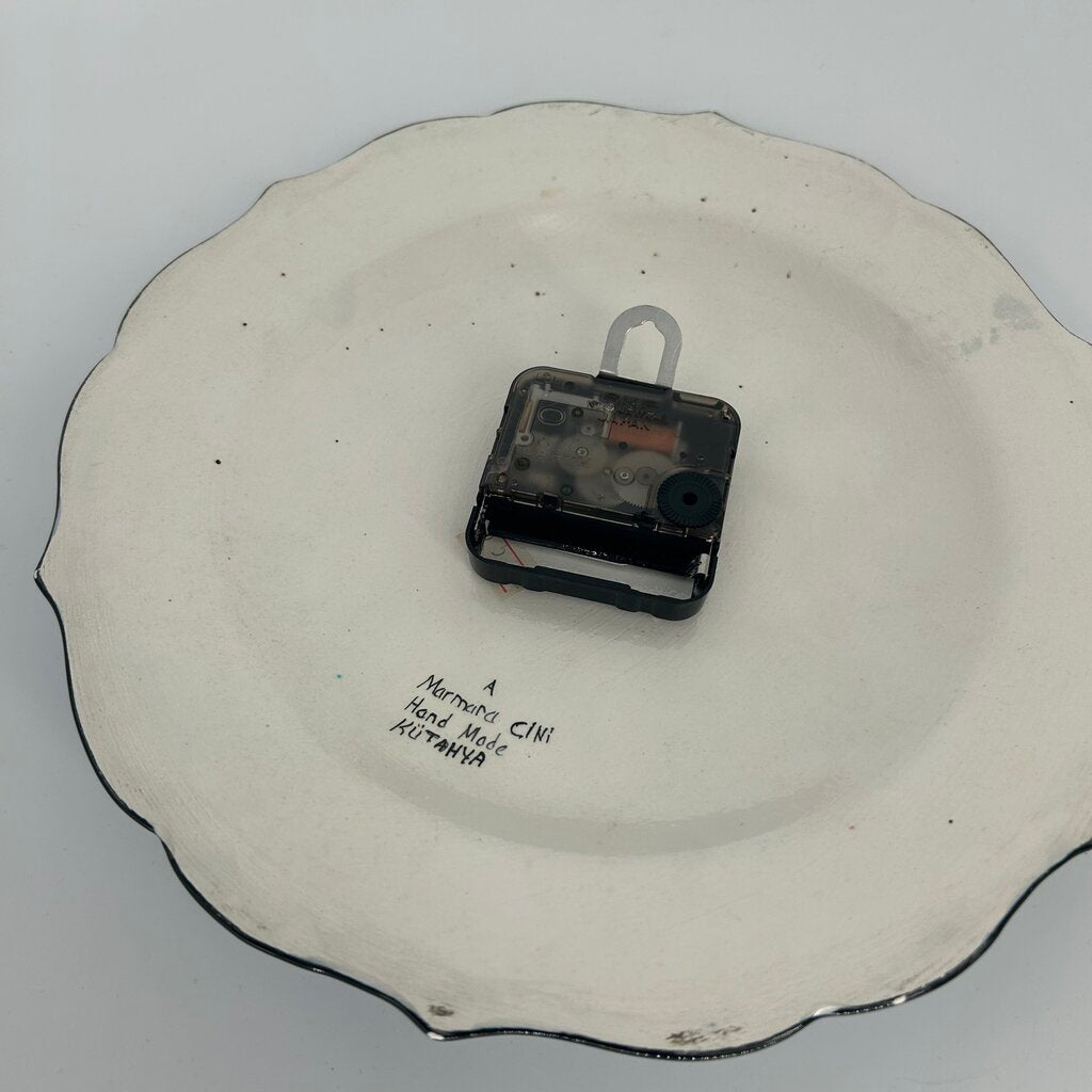 Turkish Ceramic Plate Clock