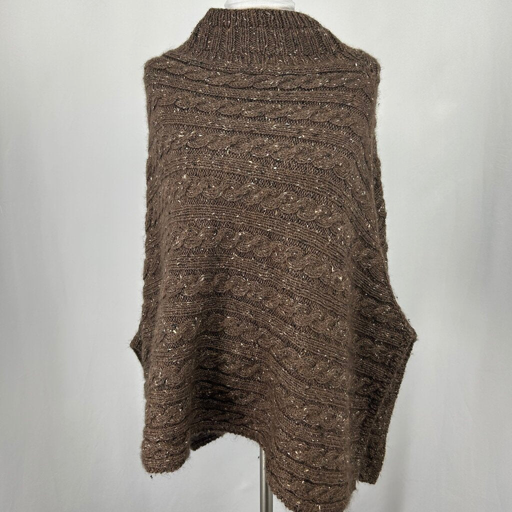 Cable Knit Poncho