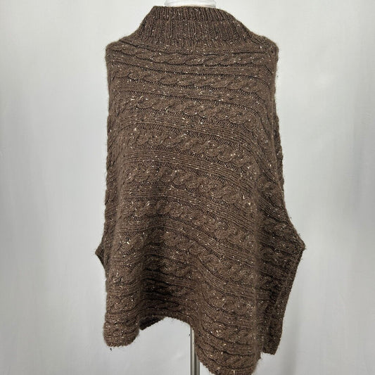 Cable Knit Poncho