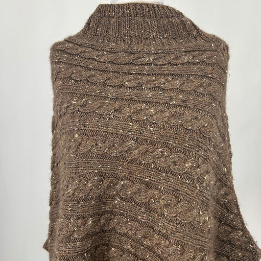 Cable Knit Poncho