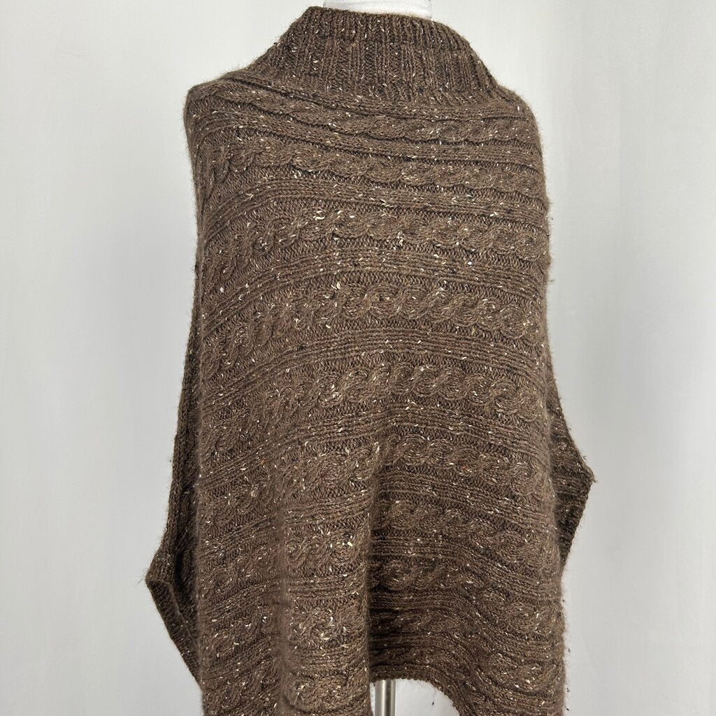 Cable Knit Poncho