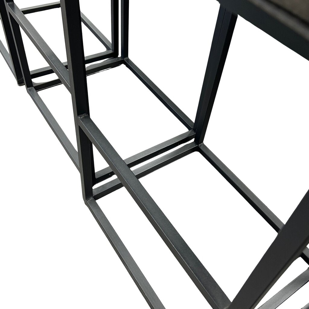 Faux Leather Bar Stool Set