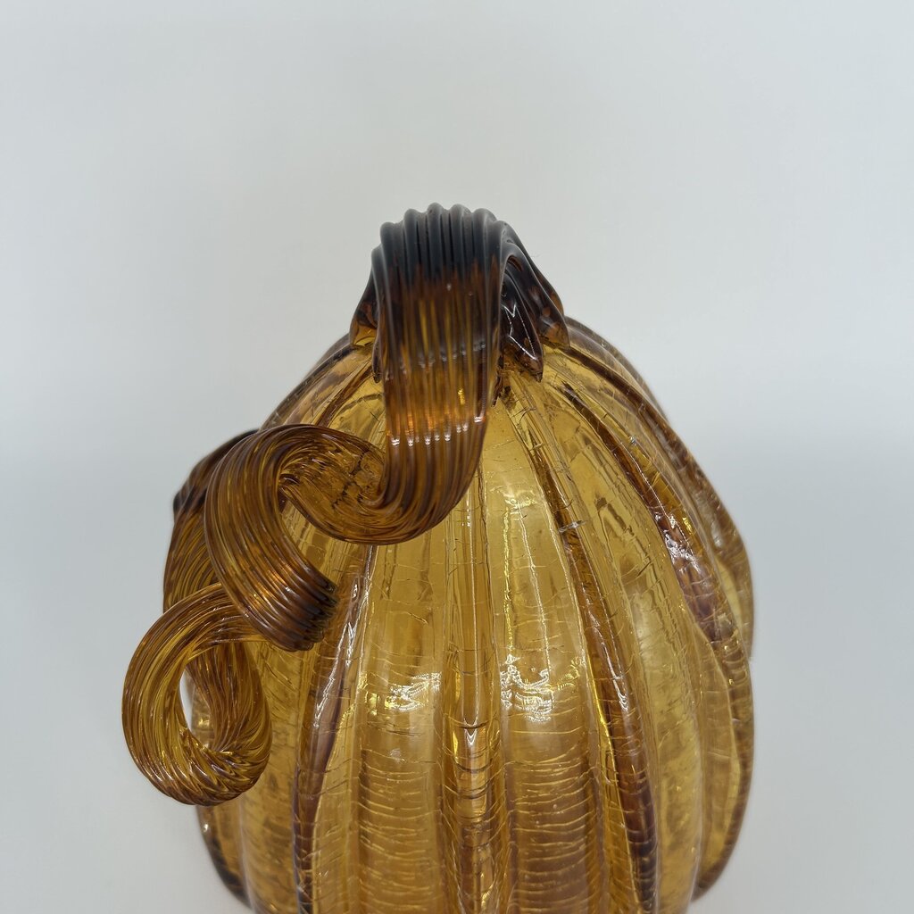 Crackled Glass Pumpkin