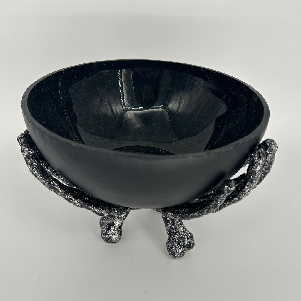Bowl with Skeleton Hands Base