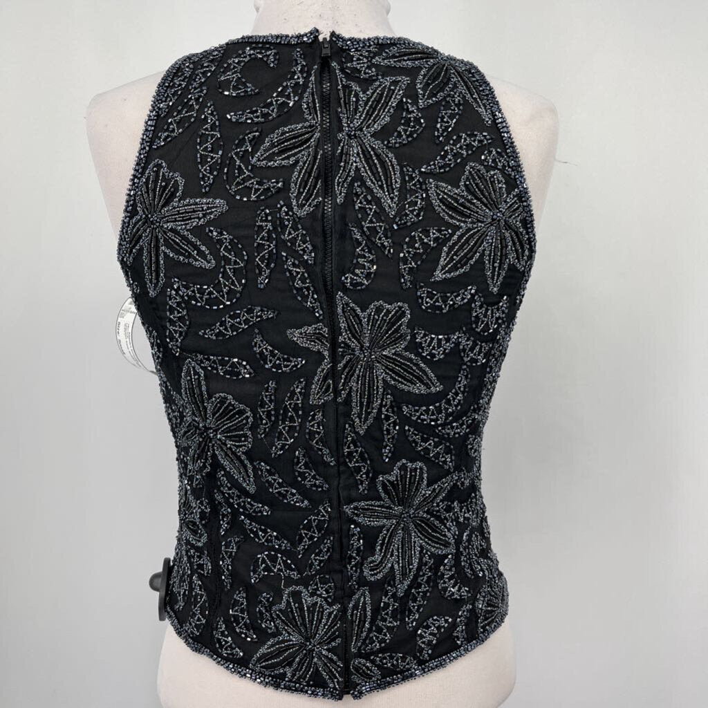 Lawrence Kazar Beaded Slvls Shirt
