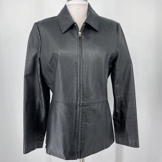 Bernardo Zip Up Leather Jacket