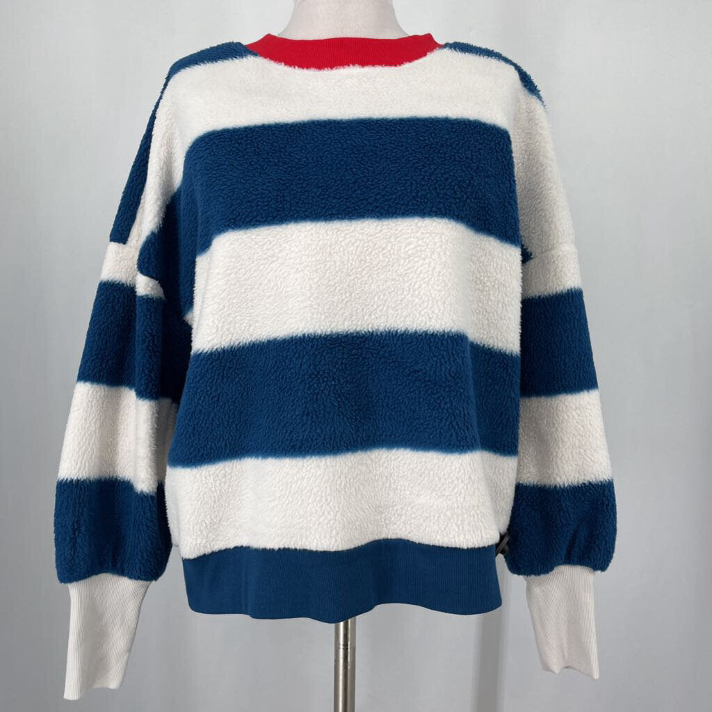 Maeve Striped Fleece Pullover