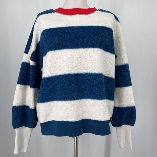 Maeve Striped Fleece Pullover
