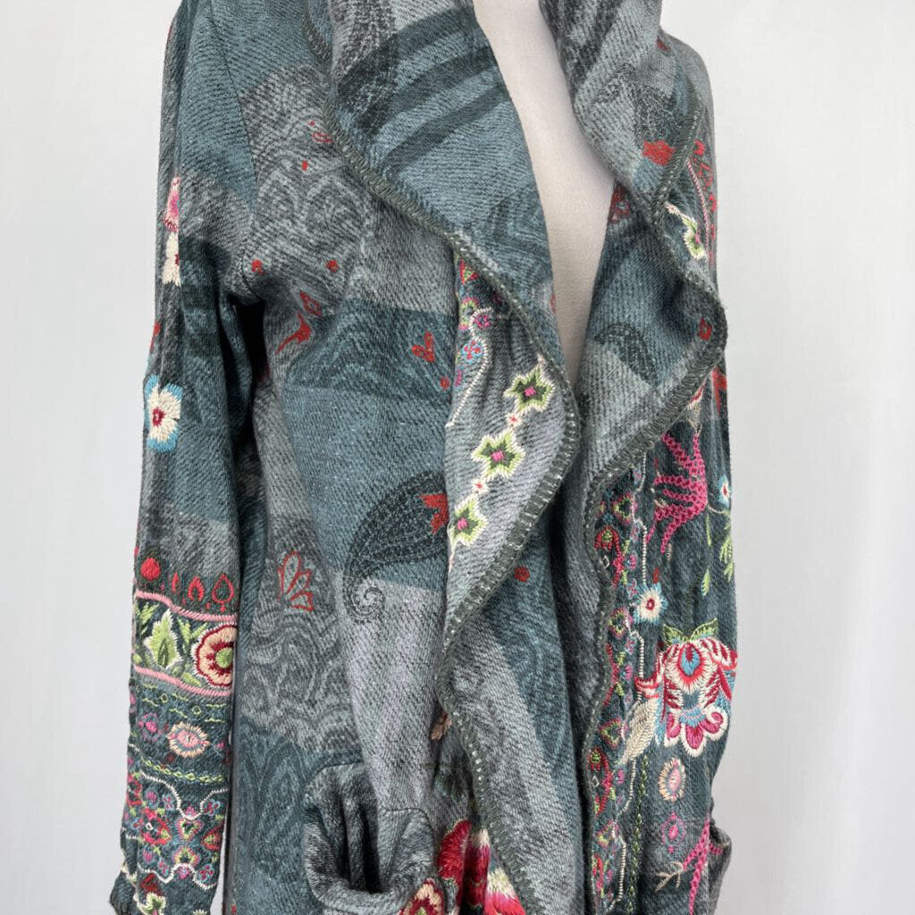 Johnny Wast Hooded Open Cardigan