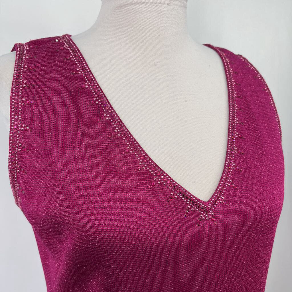 St John Slvls Metallic Dress
