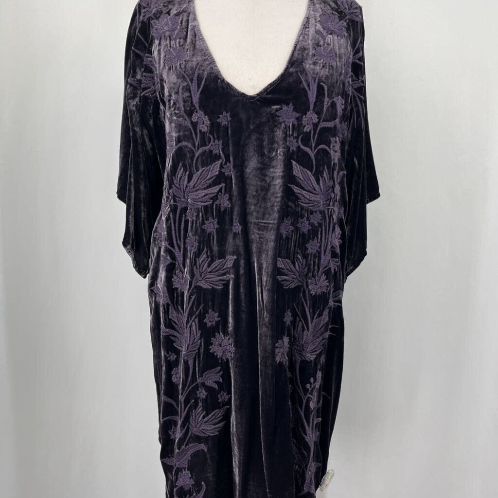 Johnny Was 3/4 Slv Velvet Dress