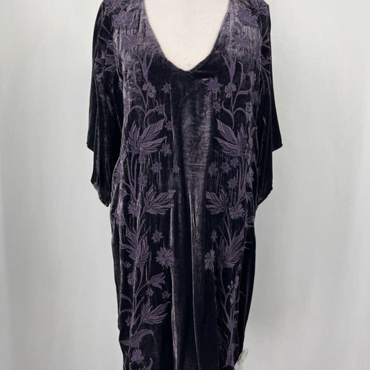 Johnny Was 3/4 Slv Velvet Dress