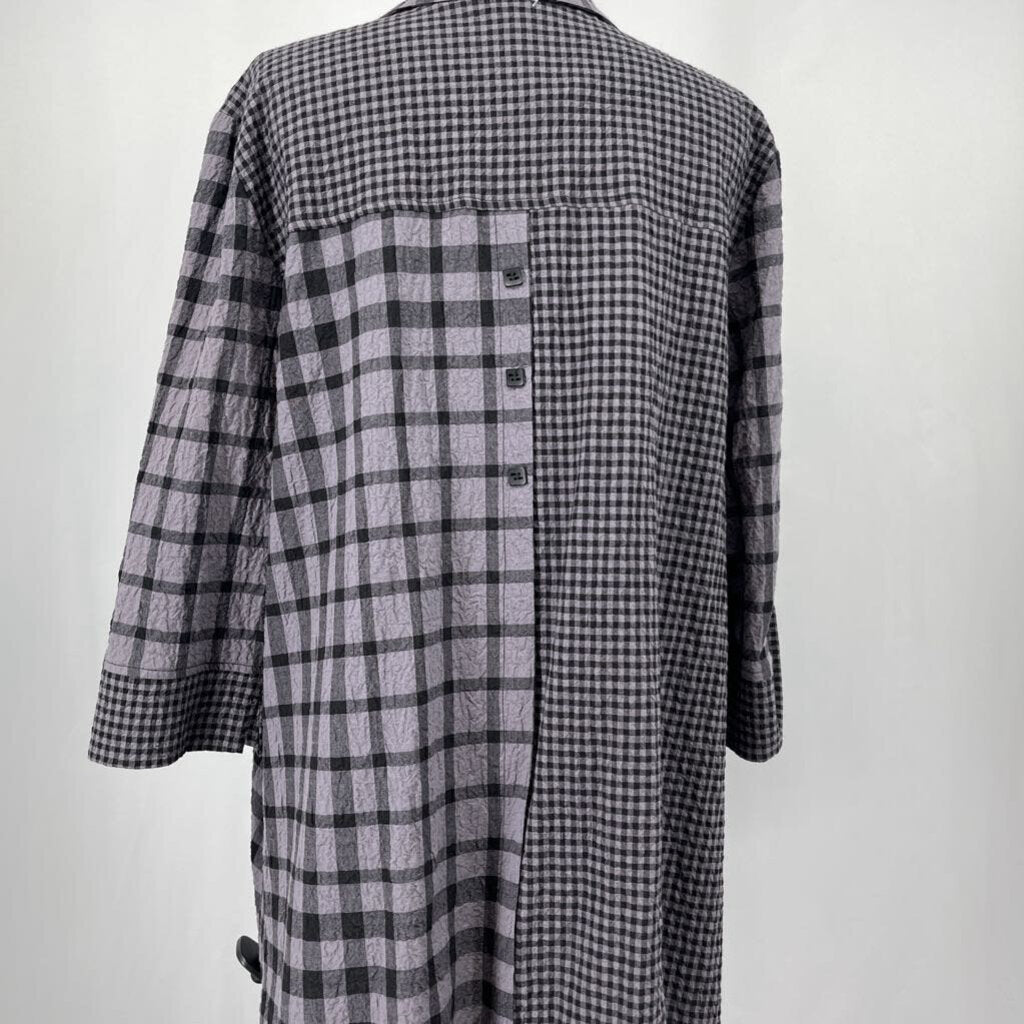 Habitat 3/4 Slv Checked Shirt