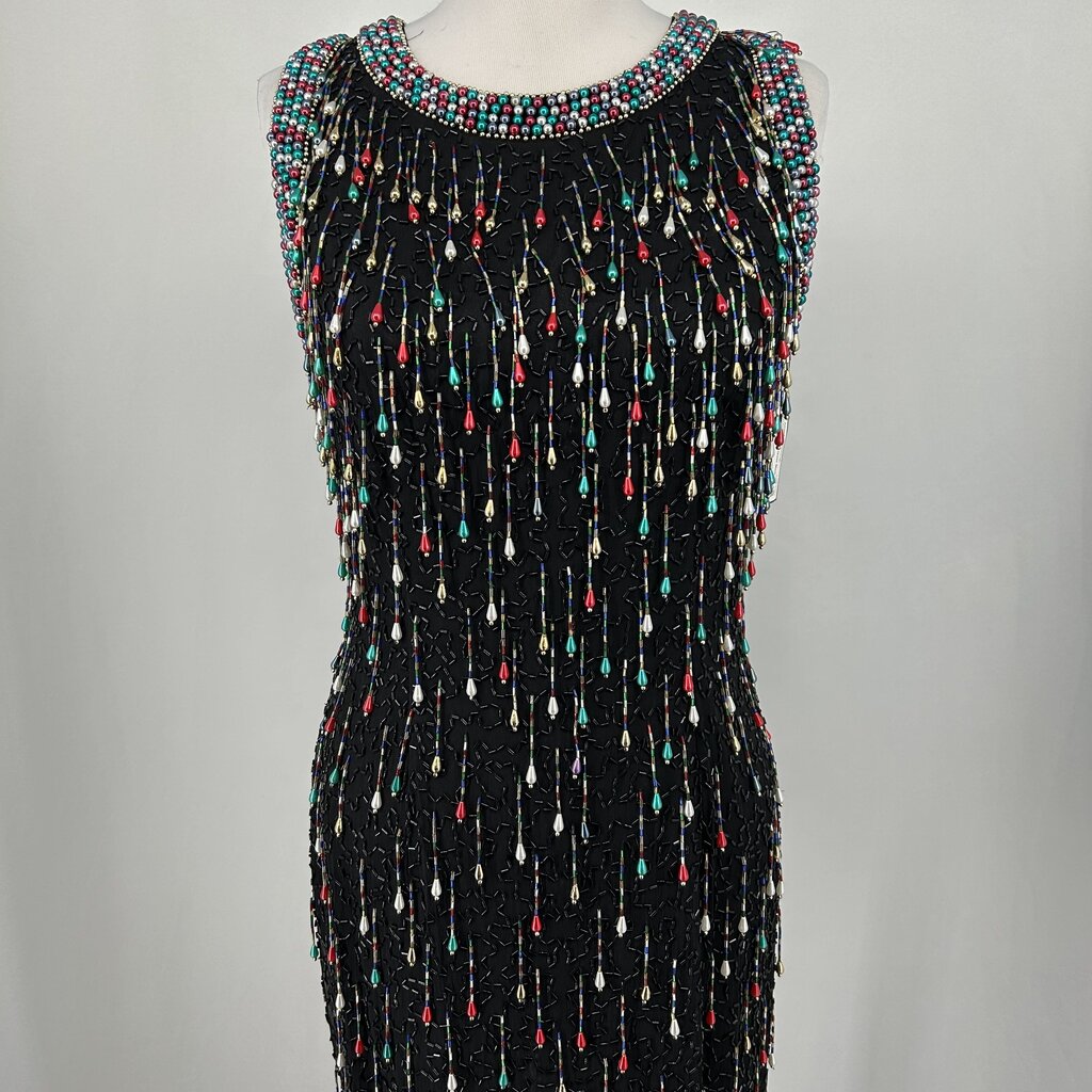 Peak Silk Beaded Dress