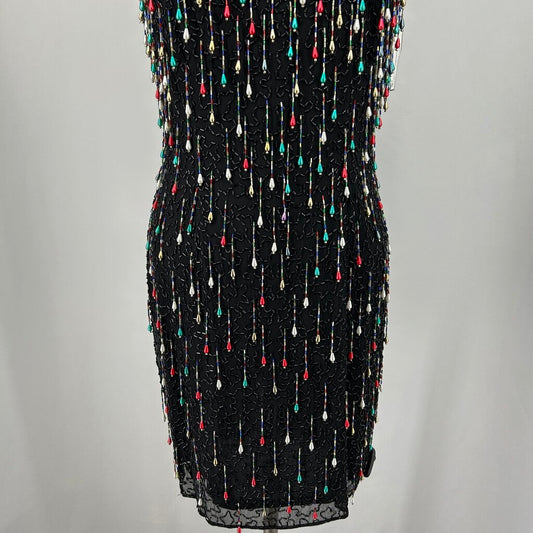 Peak Silk Beaded Dress