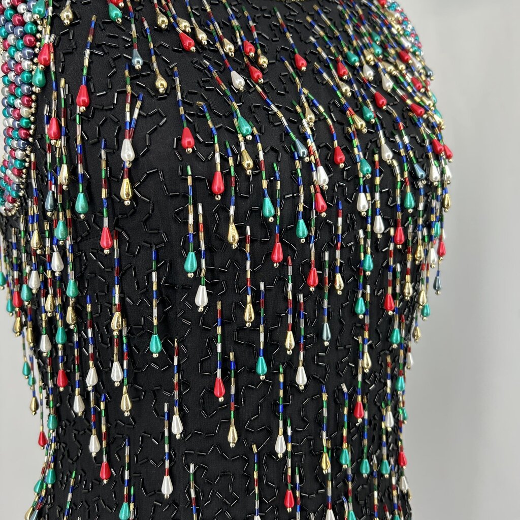 Peak Silk Beaded Dress