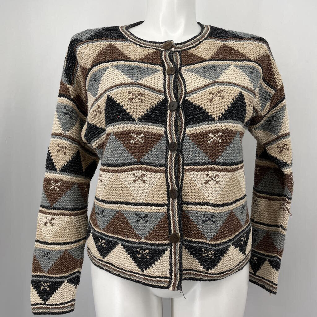 Talbots Diamond Pattern Cardigan
