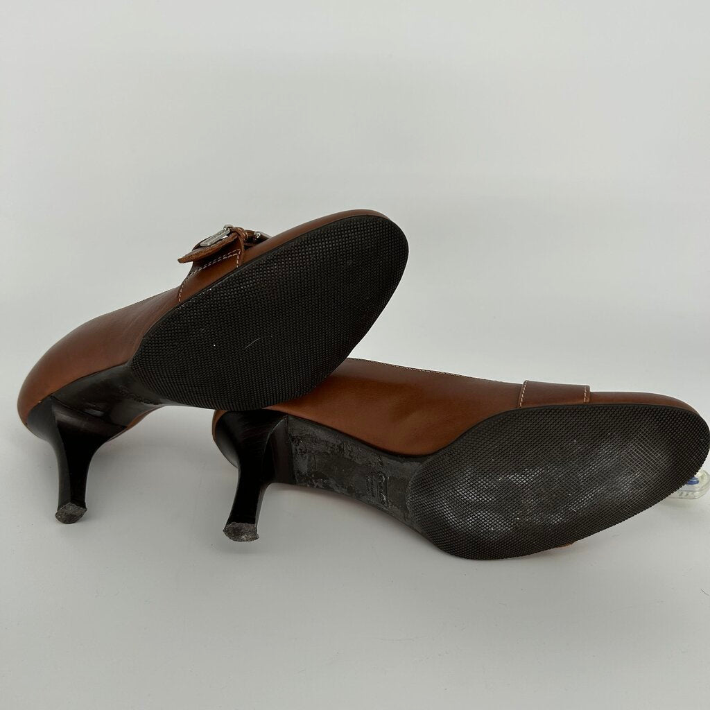 Coach Leather Heels with Buckle